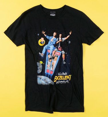 Black Bill & Ted Excellent Adventure T-Shirt Black Bill & Ted Excellent Adventure T-Shirt
