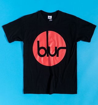 Black Blur Circle Logo T-Shirt