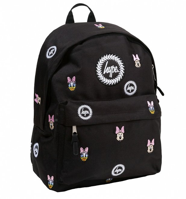 Black Disney Minnie Mouse Daisy Duck Faces Backpack from Hype Black Disney Minnie Mouse Daisy Duck Faces Backpack from Hype