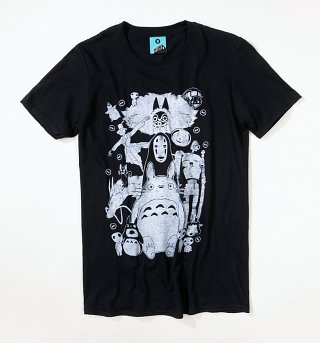 Ghibli Gang Black T-Shirt