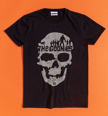 Black Goonies Skull Map T-Shirt