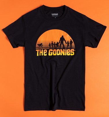 The Goonies Sunset Silhouette Black T-Shirt The Goonies Sunset Silhouette Black T-Shirt