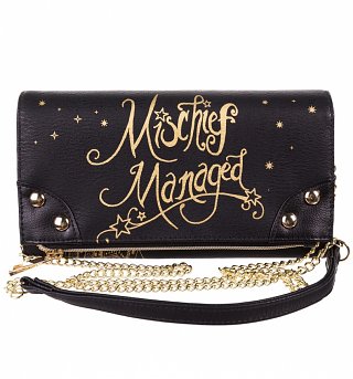 Black Harry Potter Mischief Managed Marauders Map Handbag Black Harry Potter Mischief Managed Marauders Map Handbag