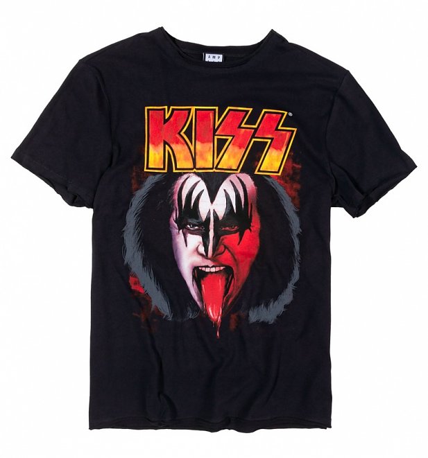 Black KISS Simmons Tongue T-Shirt from Amplified Black KISS Simmons Tongue T-Shirt from Amplified