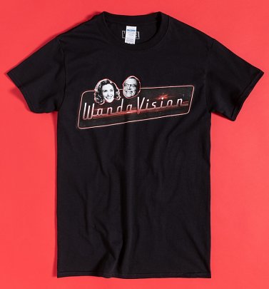 Black Marvel WandaVision Logo T-Shirt Black Marvel WandaVision Logo T-Shirt