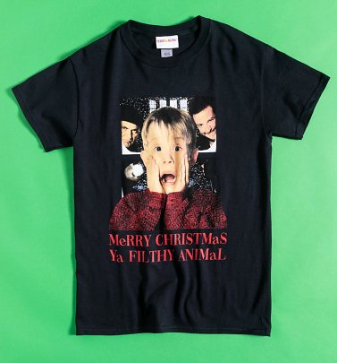 Black Merry Christmas You Filthy Animal Home Alone T-Shirt Black Merry Christmas You Filthy Animal Home Alone T-Shirt