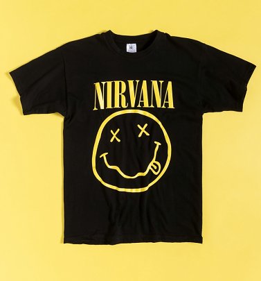 Black Nirvana Smiley T-Shirt