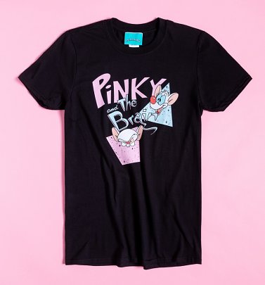 Black Pinky And The Brain T-Shirt Black Pinky And The Brain T-Shirt