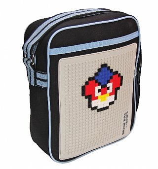 Black Retro Flight Bag With Bricks Black Retro Flight Bag With Bricks