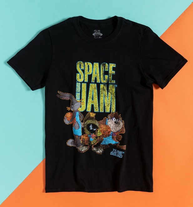 Black Space Jam Tune Squad T-Shirt