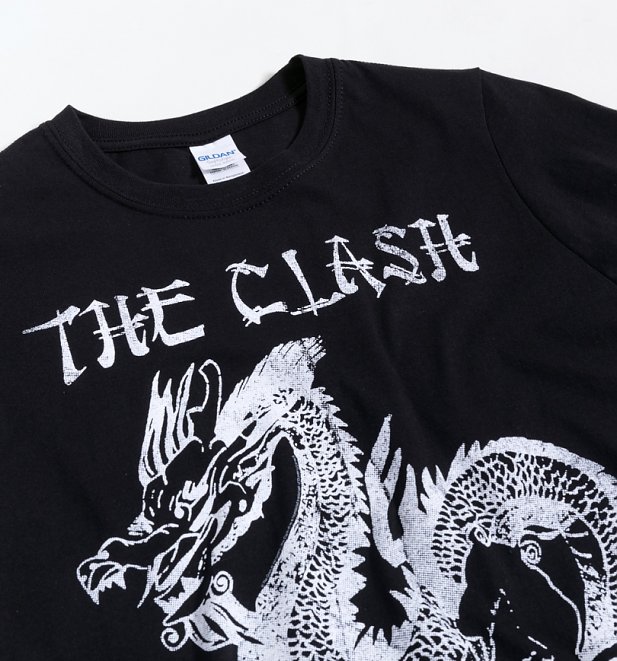 Black The Clash Dragon T-Shirt