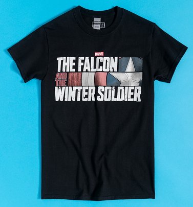 Black The Falcon and The Winter Soldier Logo T-Shirt Black The Falcon and The Winter Soldier Logo T-Shirt