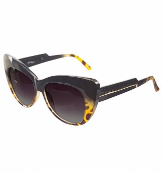 Black Tortoiseshell Fade Cats Eye Sunglasses from Jeepers Peepers Black Tortoiseshell Fade Cats Eye Sunglasses from Jeepers Peepers
