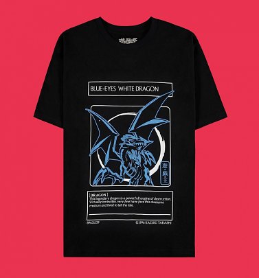 Black Yu-Gi-Oh! Blue Eyes White Dragon T-Shirt