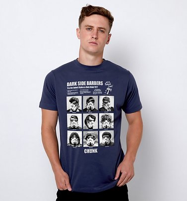 Blue Dark Side Barbers Star Wars T-Shirt from Chunk Blue Dark Side Barbers Star Wars T-Shirt from Chunk