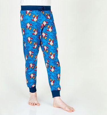 Blue Grumpy Seven Dwarfs Cuffed Loungepants Blue Grumpy Seven Dwarfs Cuffed Loungepants