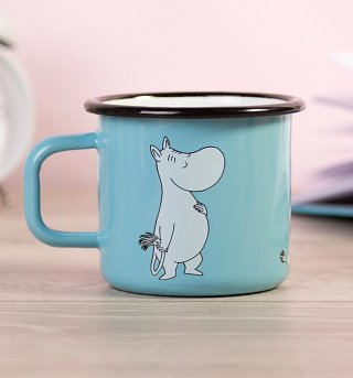Blue Moomin Enamel Mug by Muurla Blue Moomin Enamel Mug by Muurla