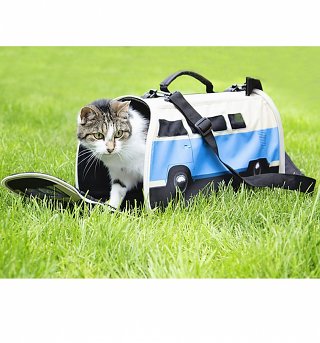 Blue VW Campervan Pet Carrier Blue VW Campervan Pet Carrier