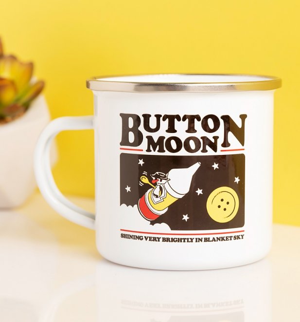 Button Moon Enamel Mug