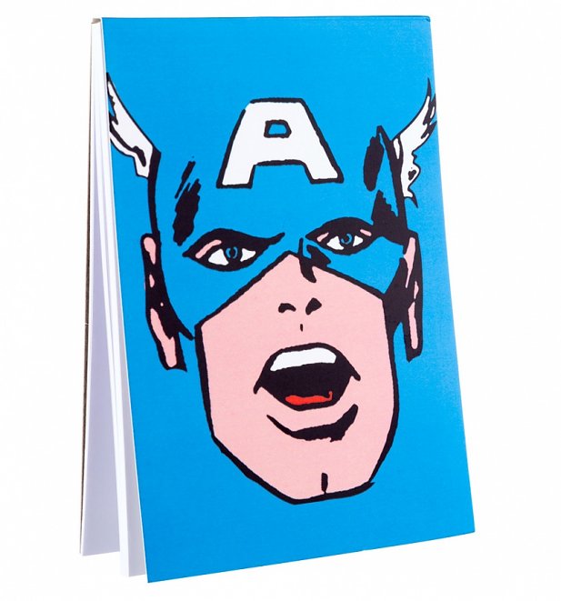 Captain America Face Magnetic Notepad Captain America Face Magnetic Notepad