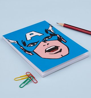 Captain America Face Magnetic Notepad Captain America Face Magnetic Notepad