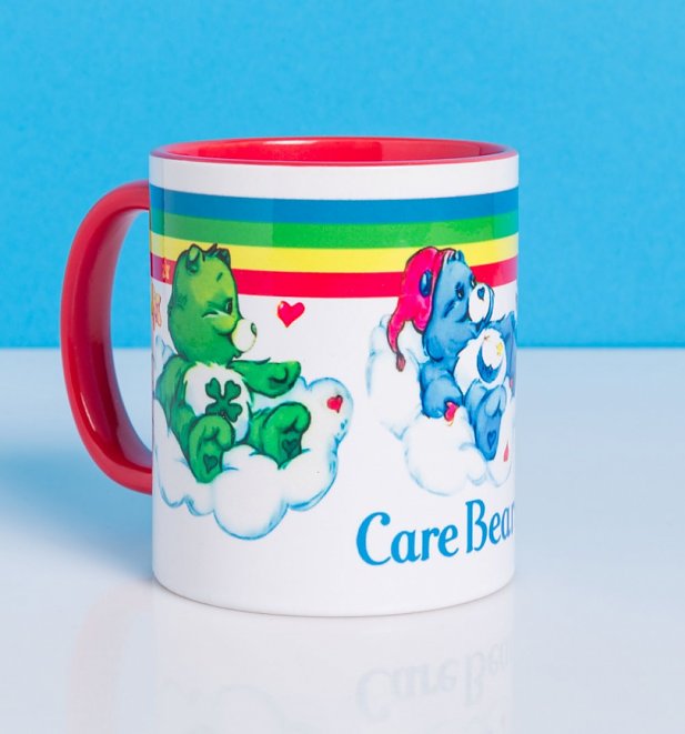 Care Bears Rainbow Red Handle Mug