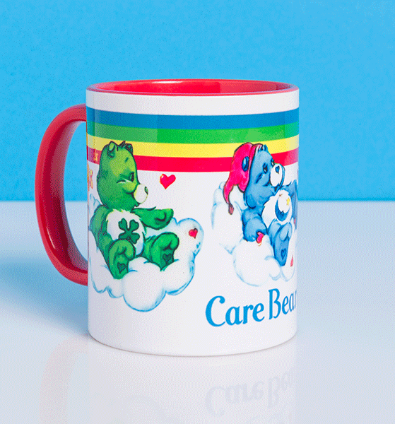 Care Bears Rainbow Red Handle Mug