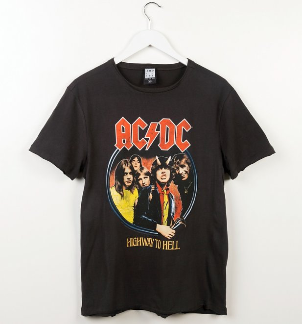 Black AC/DC Highway To Hell T-Shirt from Amplified Black AC/DC Highway To Hell T-Shirt from Amplified