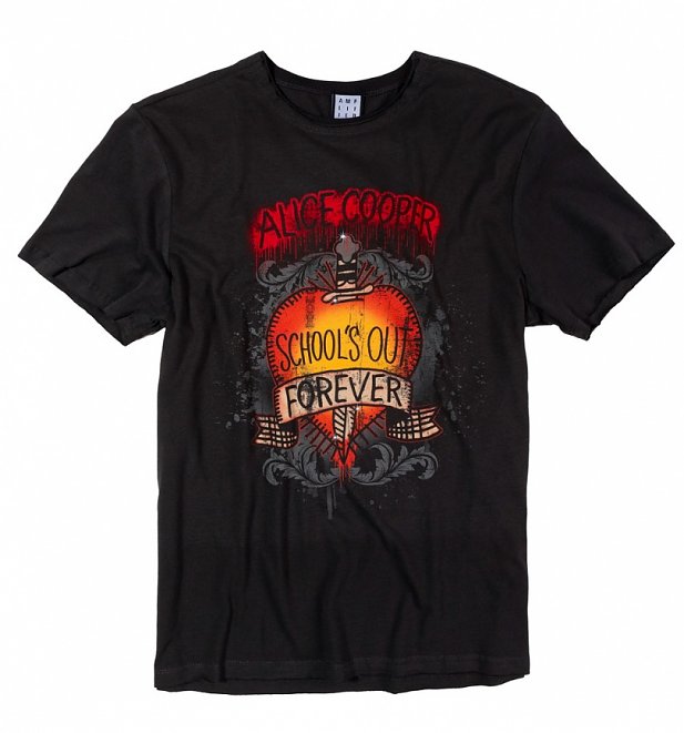 Charcoal Alice Cooper School's Out T-Shirt from Amplified Charcoal Alice Cooper School's Out T-Shirt from Amplified
