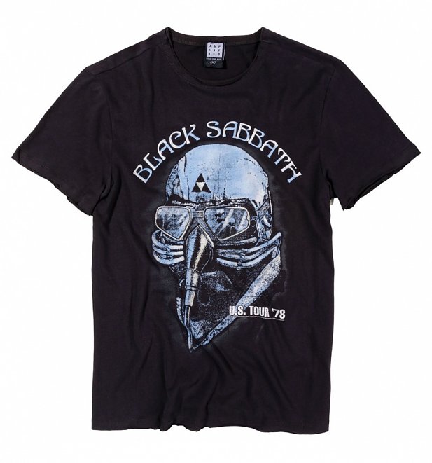 Charcoal Black Sabbath US Tour 78 T-Shirt from Amplified Charcoal Black Sabbath US Tour 78 T-Shirt from Amplified