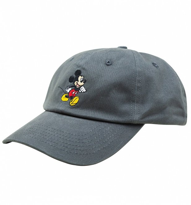 Charcoal Disney Mickey Mouse Baseball Cap from Hype Charcoal Disney Mickey Mouse Baseball Cap from Hype