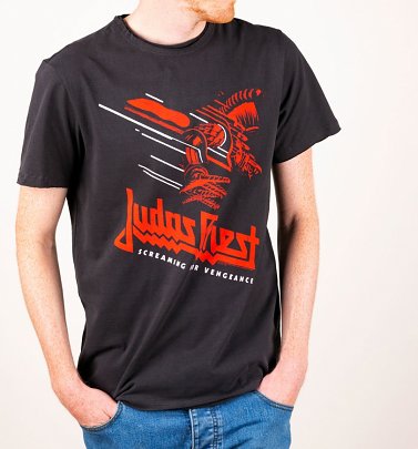 Charcoal Judas Priest Screaming For Vengeance T-Shirt from Amplified Charcoal Judas Priest Screaming For Vengeance T-Shirt from Amplified