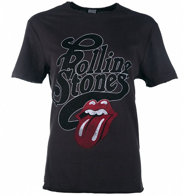 Charcoal Rolling Stones Licked T-Shirt from Amplified Charcoal Rolling Stones Licked T-Shirt from Amplified