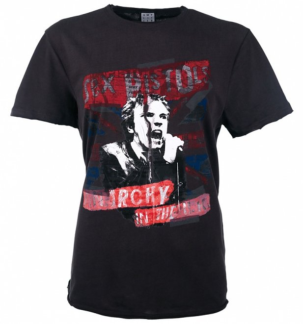 Charcoal Sex Pistols Anarchy In The Uk T Shirt From Amplified