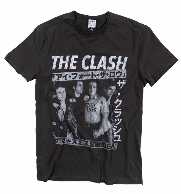 Charcoal The Clash Tour Poster T-Shirt from Amplified Charcoal The Clash Tour Poster T-Shirt from Amplified