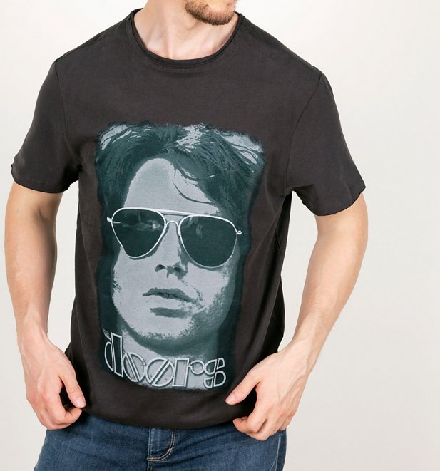 Charcoal The Doors Mr Mojo Risin' T-Shirt from Amplified Charcoal The Doors Mr Mojo Risin' T-Shirt from Amplified