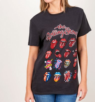 Charcoal The Rolling Stones Evolution T-Shirt from Amplified Charcoal The Rolling Stones Evolution T-Shirt from Amplified