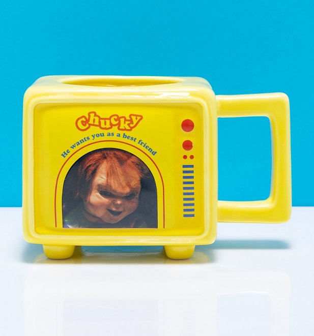 Child's Play Chucky TV Shaped Heat Change Mug