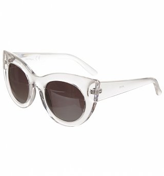 Clear Mirror Lens Cats Eye Sunglasses from Jeepers Peepers Clear Mirror Lens Cats Eye Sunglasses from Jeepers Peepers