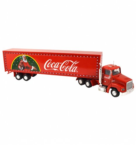 Coca-Cola Christmas Truck With Light Up LED Trailer 1:43 Scale Diecast Model Coca-Cola Christmas Truck With Light Up LED Trailer 1:43 Scale Diecast Model