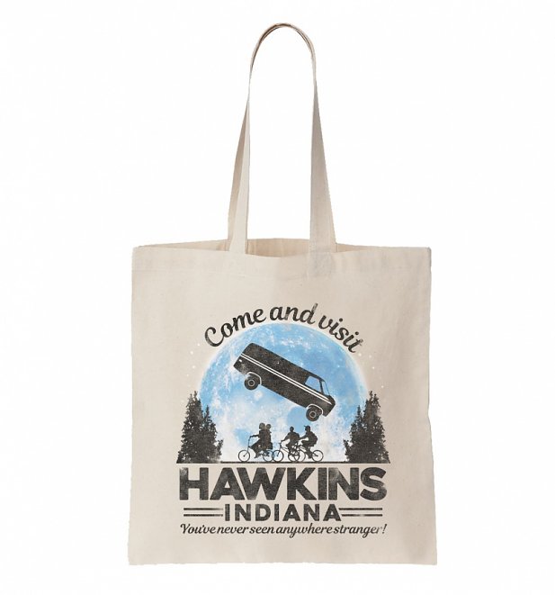 Come And Visit Hawkins Indiana Stranger Things Inspired Tote Bag Come And Visit Hawkins Indiana Stranger Things Inspired Tote Bag