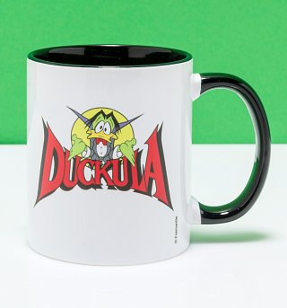 Count Duckula Black Handle Mug Count Duckula Black Handle Mug