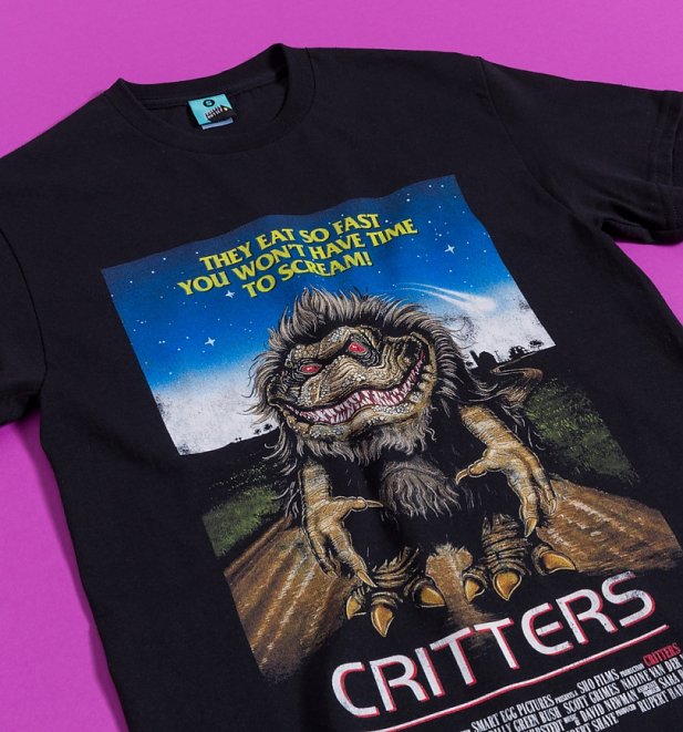 Critters Movie Poster Black T-Shirt