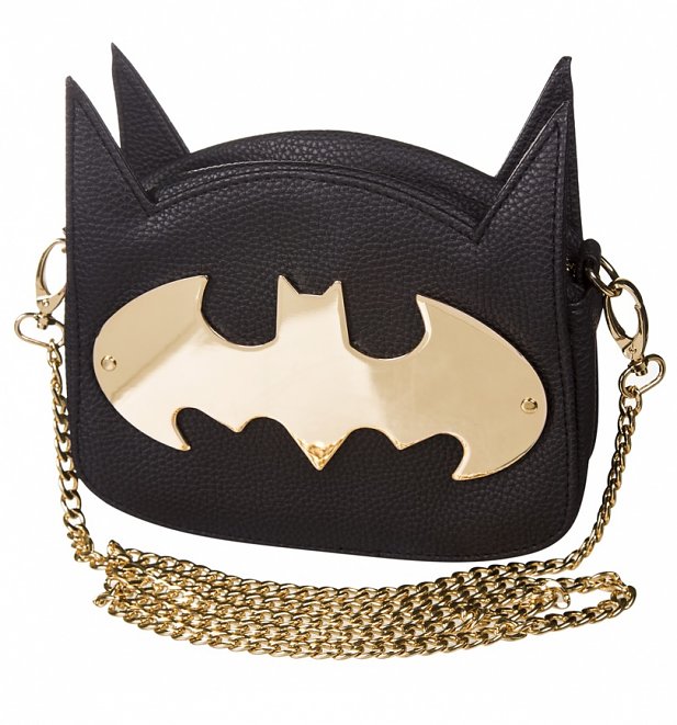 DC Comics Batman Gotham Gold Cross Body Bag DC Comics Batman Gotham Gold Cross Body Bag