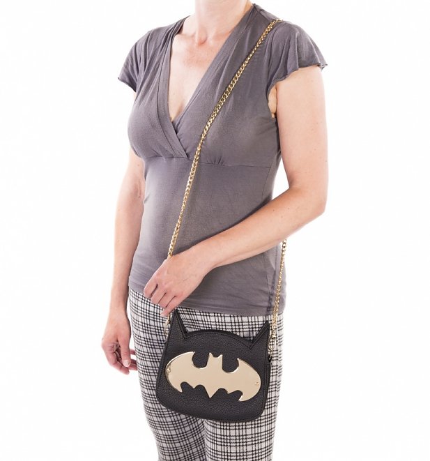 DC Comics Batman Gotham Gold Cross Body Bag DC Comics Batman Gotham Gold Cross Body Bag