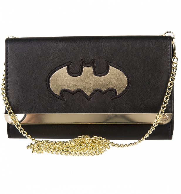 DC Comics Batman Metal Logo Envelope Clutch Bag DC Comics Batman Metal Logo Envelope Clutch Bag