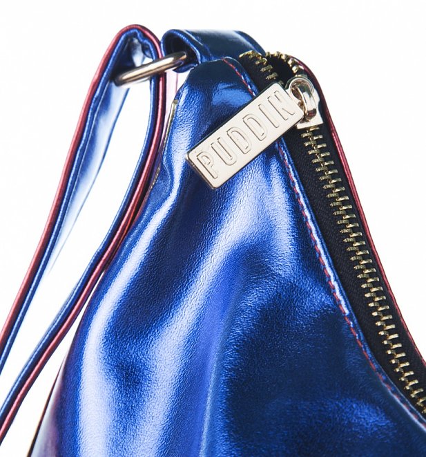 DC Comics Harley Quinn Property Of The Joker Metallic Cross Body Bag DC Comics Harley Quinn Property Of The Joker Metallic Cross Body Bag