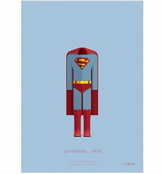 DC Comics Superman Costume 11" x 14" Art Print DC Comics Superman Costume 11" x 14" Art Print