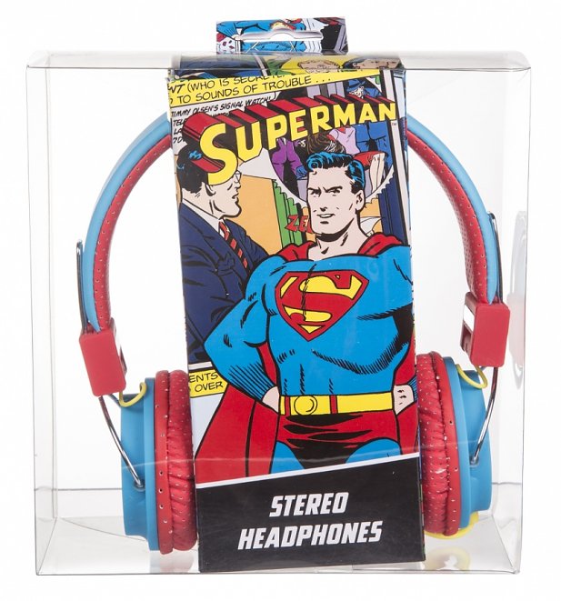 DC Comics Superman Logo Headphones DC Comics Superman Logo Headphones