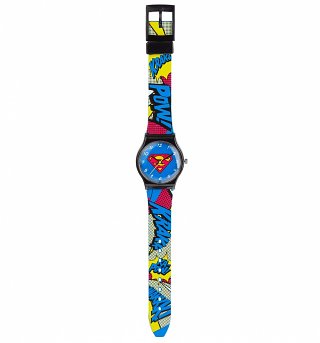 DC Comics Superman Pop Art Quartz Watch DC Comics Superman Pop Art Quartz Watch